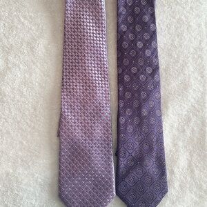 Canali and Grant Thomas Lavender and Violet Patterned Ties